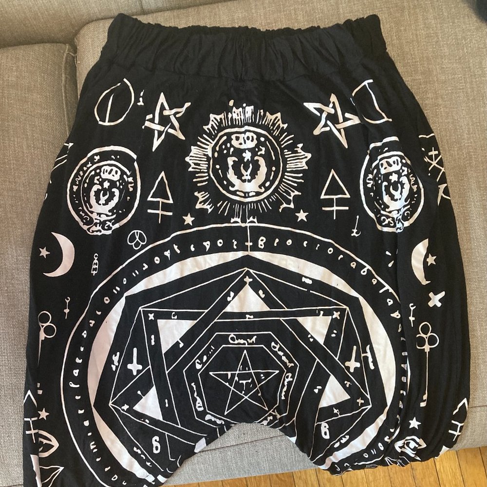 Killstar Inspired Goth Harem Drop Crotch Pants